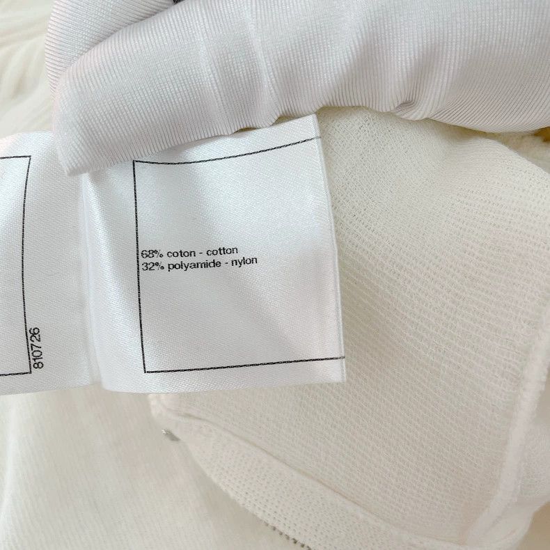 Chanel CHANEL White Knit Strap Dress with Stains- DMC Size US 34 / EU 50 - 7 Thumbnail