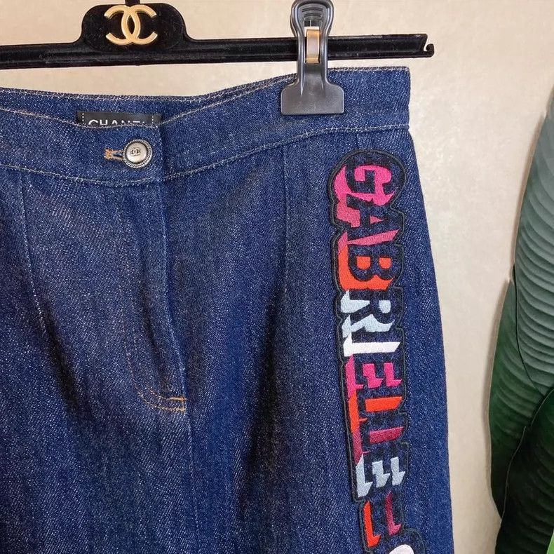 Chanel CHANEL Women's Denim Skirt Size 38- DMC Size US 38 / EU 54 - 9 Thumbnail