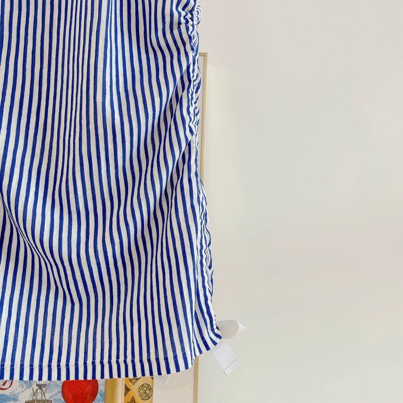 Chanel CHANEL Blue and White Striped Knit Dress- DMC Size US 38 / EU 54 - 4 Thumbnail
