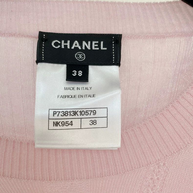 Chanel Chanel Pink Knitted Long Sleeve Top- DMC Size US S / EU 44-46 / 1 - 5 Thumbnail
