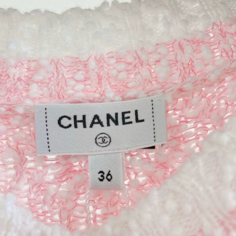 Chanel Chanel Pink Knit Dress with Tags- DMC Size US 36 / EU 52 - 5 Thumbnail