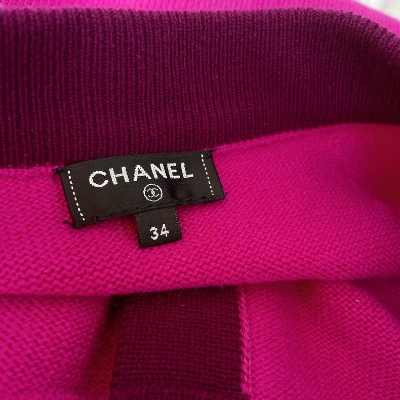 Chanel Chanel Purple Knit Pencil Skirt 20A- DMC Size US 34 / EU 50 - 6 Thumbnail