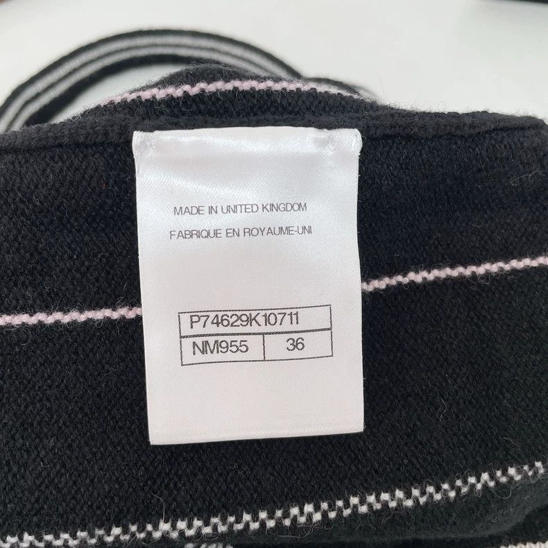 Chanel CHANEL Black and White Striped Knit Top- DMC Size US S / EU 44-46 / 1 - 8 Thumbnail