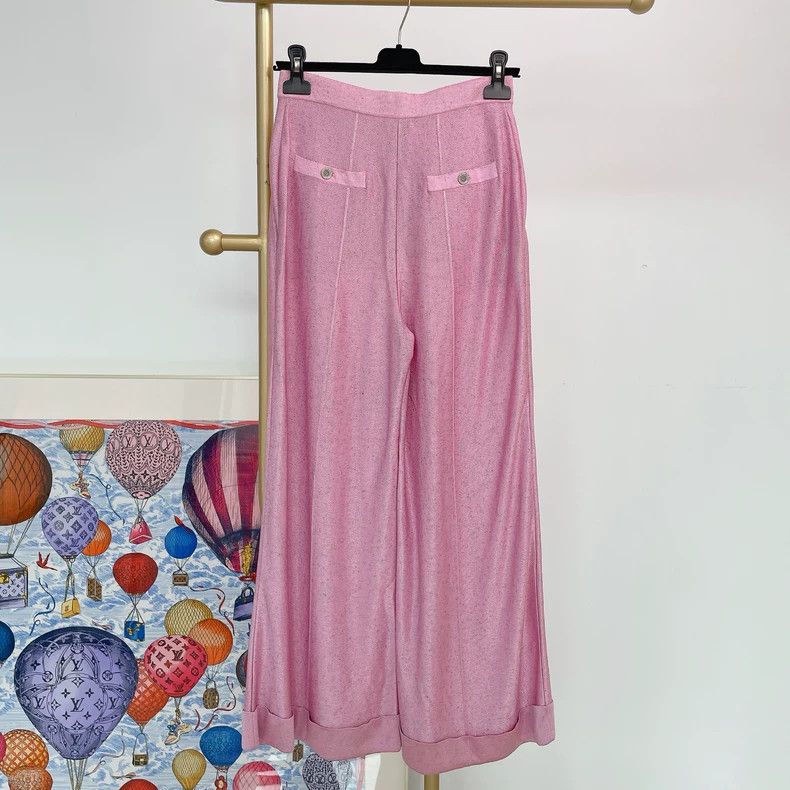 Chanel Chanel Pink Casual Pants for Women- DMC Size US 38 / EU 54 - 2 Thumbnail