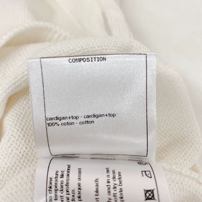 Chanel CHANEL White Knitted Camisole Top- DMC Size US M / EU 48-50 / 2 - 6 Thumbnail