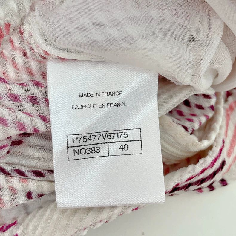 Chanel Chanel White Striped Pleated Skirt- DMC Size US 31 - 7 Thumbnail
