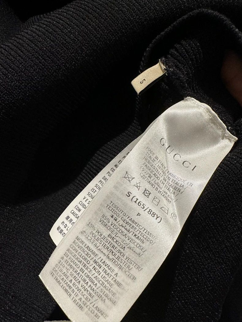 Gucci Gucci Long Sleeve Black Knit Top Size S- DMC Size US S / EU 44-46 / 1 - 4 Thumbnail