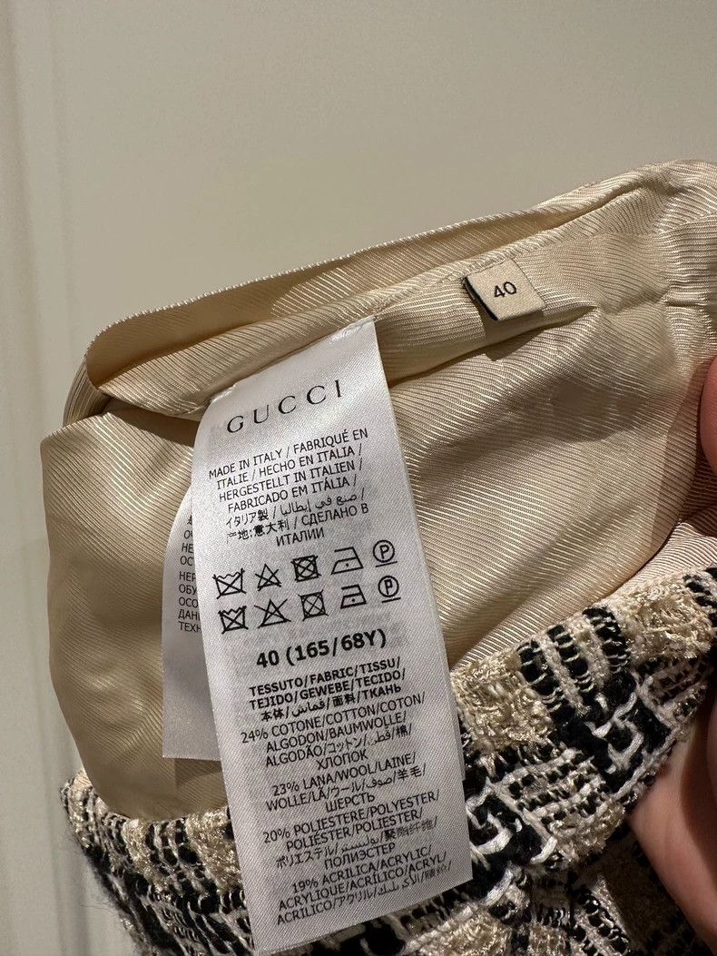 Gucci Gucci Short Skirt with Woven Check Pattern- DMC Size US 31 - 5 Thumbnail