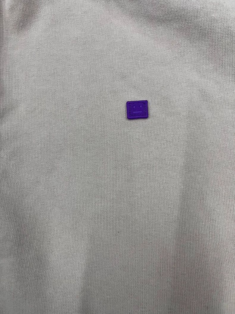 Acne Studios Acne Studios Zip-Up Hooded Sweatshirt in Gray-Pink- DMC Size US L / EU 52-54 / 3 - 3 Thumbnail