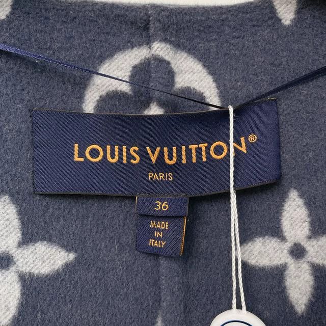 Louis Vuitton Louis Vuitton Blue Wool Wrap Coat- DMC Size US S / EU 44-46 / 1 - 5 Thumbnail