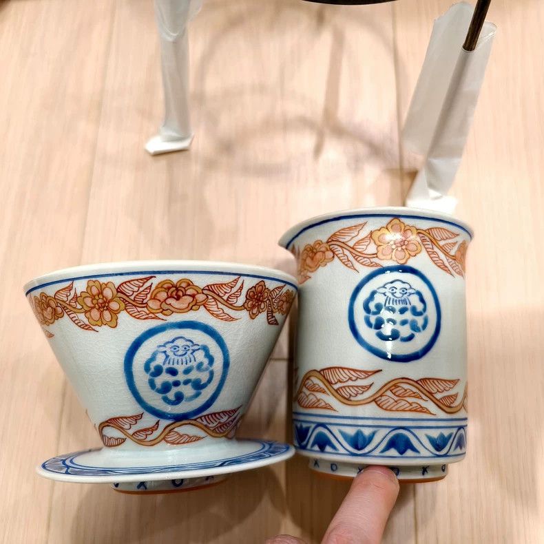 Visvim Kutani Ware Dripper Set for Coffee Brewing- DMC Size ONE SIZE - 2 Thumbnail