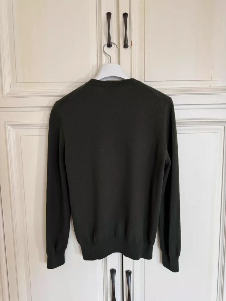 Alexander McQueen Alexander McQueen Green Wool Sweater with Brooch- DMC Size US M / EU 48-50 / 2 - 2 Thumbnail