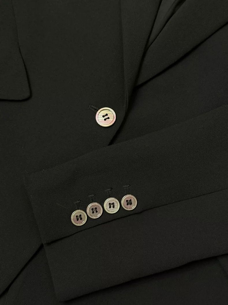 Alexander McQueen Alexander McQueen Black Blazer Jacket- DMC Size US S / EU 44-46 / 1 - 5 Thumbnail
