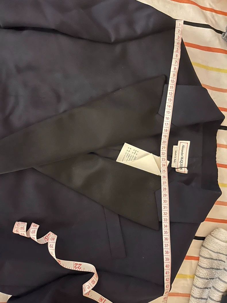 Alexander McQueen Alexander McQueen Double-Breasted Wool Blazer- DMC Size US L / EU 52-54 / 3 - 4 Thumbnail