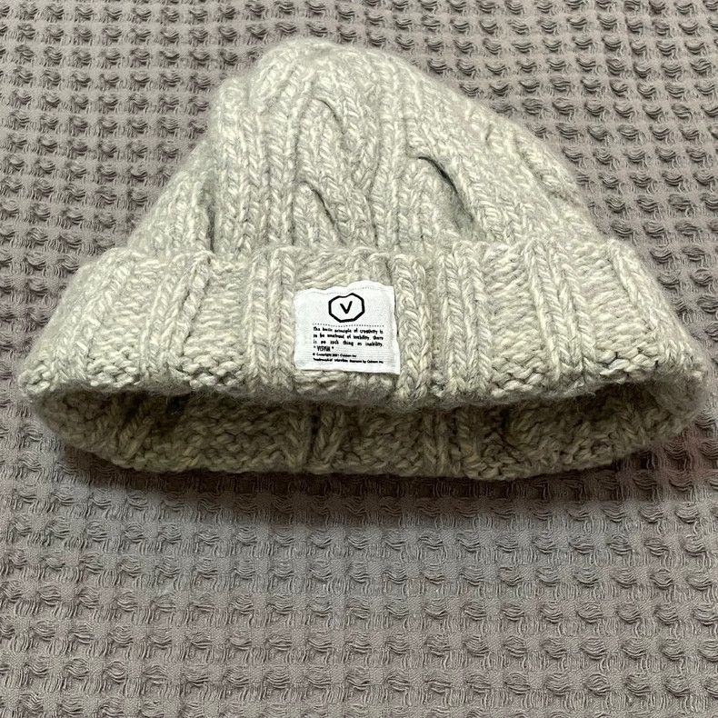Visvim Thick Cable Knit Wool Cold Beanie Hat- DMC Size ONE SIZE - 5 Thumbnail