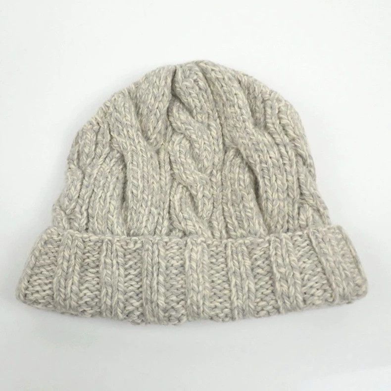 Visvim Thick Cable Knit Wool Cold Beanie Hat- DMC Size ONE SIZE - 2 Thumbnail