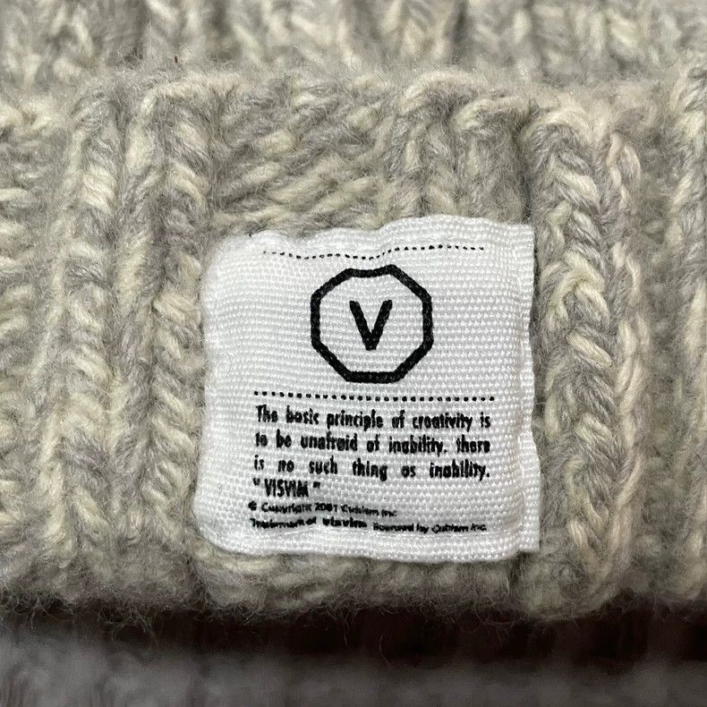 Visvim Thick Cable Knit Wool Cold Beanie Hat- DMC Size ONE SIZE - 6 Thumbnail