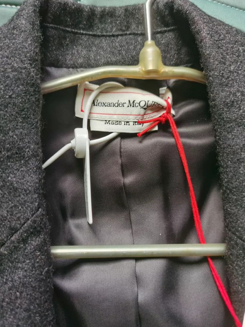 Alexander McQueen Alexander McQueen Designer Wool Coat for Slim Fit- DMC Size US M / EU 48-50 / 2 - 7 Thumbnail