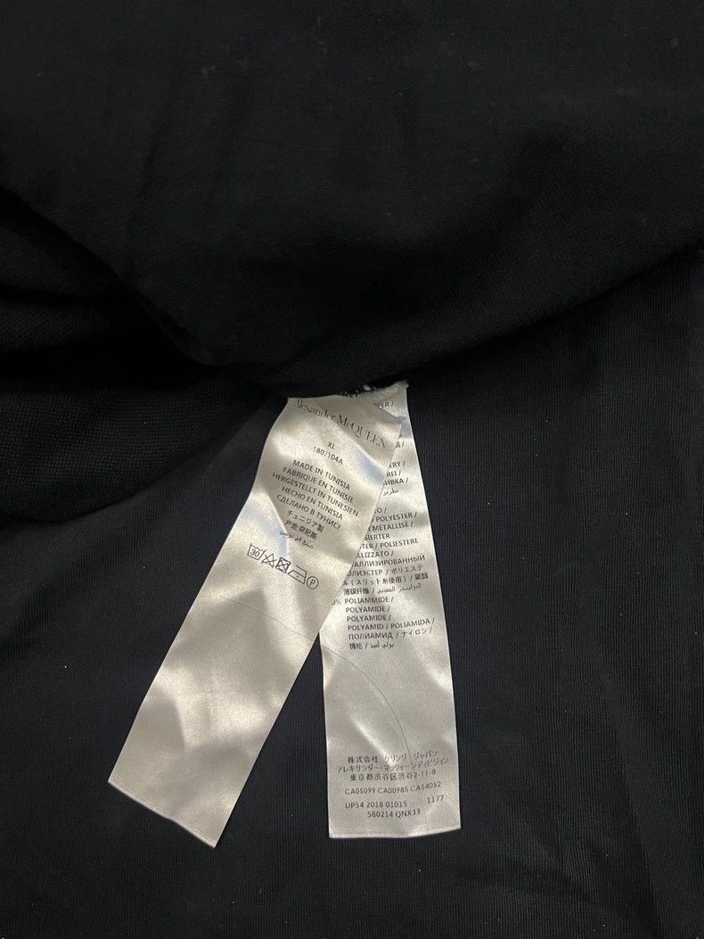 Alexander McQueen Alexander McQueen Black Polo Shirt with Embroidery- DMC Size US XL / EU 56 / 4 - 5 Thumbnail
