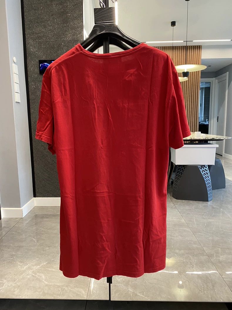 Alexander McQueen ALEXANDER MCQUEEN Red Men's T-Shirt with Skull- DMC Size US M / EU 48-50 / 2 - 2 Thumbnail