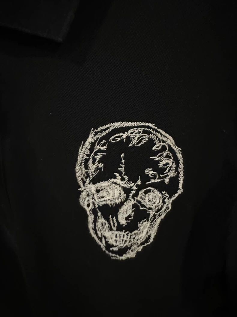 Alexander McQueen Black Skull Polo Shirt by Alexander McQueen- DMC Size US XL / EU 56 / 4 - 3 Thumbnail