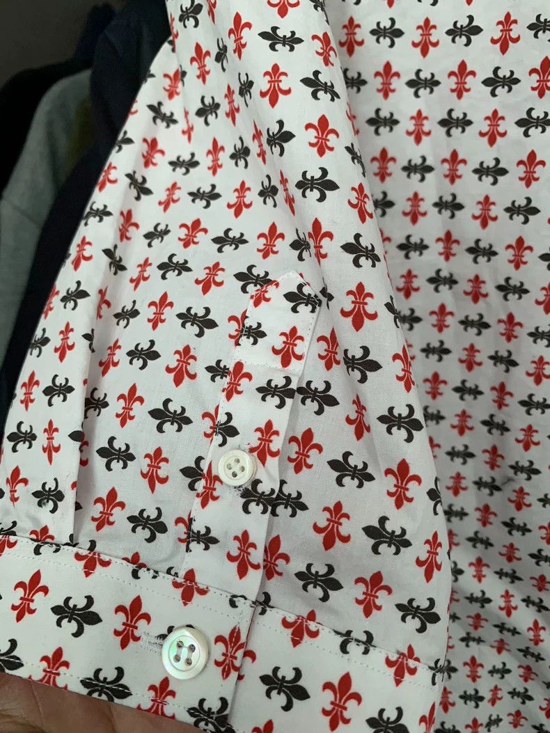 Alexander McQueen ALEXANDER MCQUEEN Short Sleeve Shirt Size 50- DMC Size US L / EU 52-54 / 3 - 4 Thumbnail