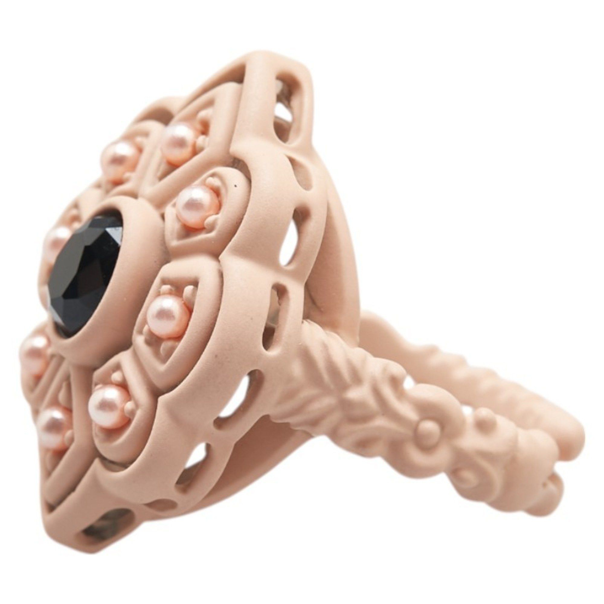 Gucci Gucci Stud Ring 2-piece set Pink Plastic Faux Pearl Velvet Women's GUCCI Size ONE SIZE - 10 Thumbnail