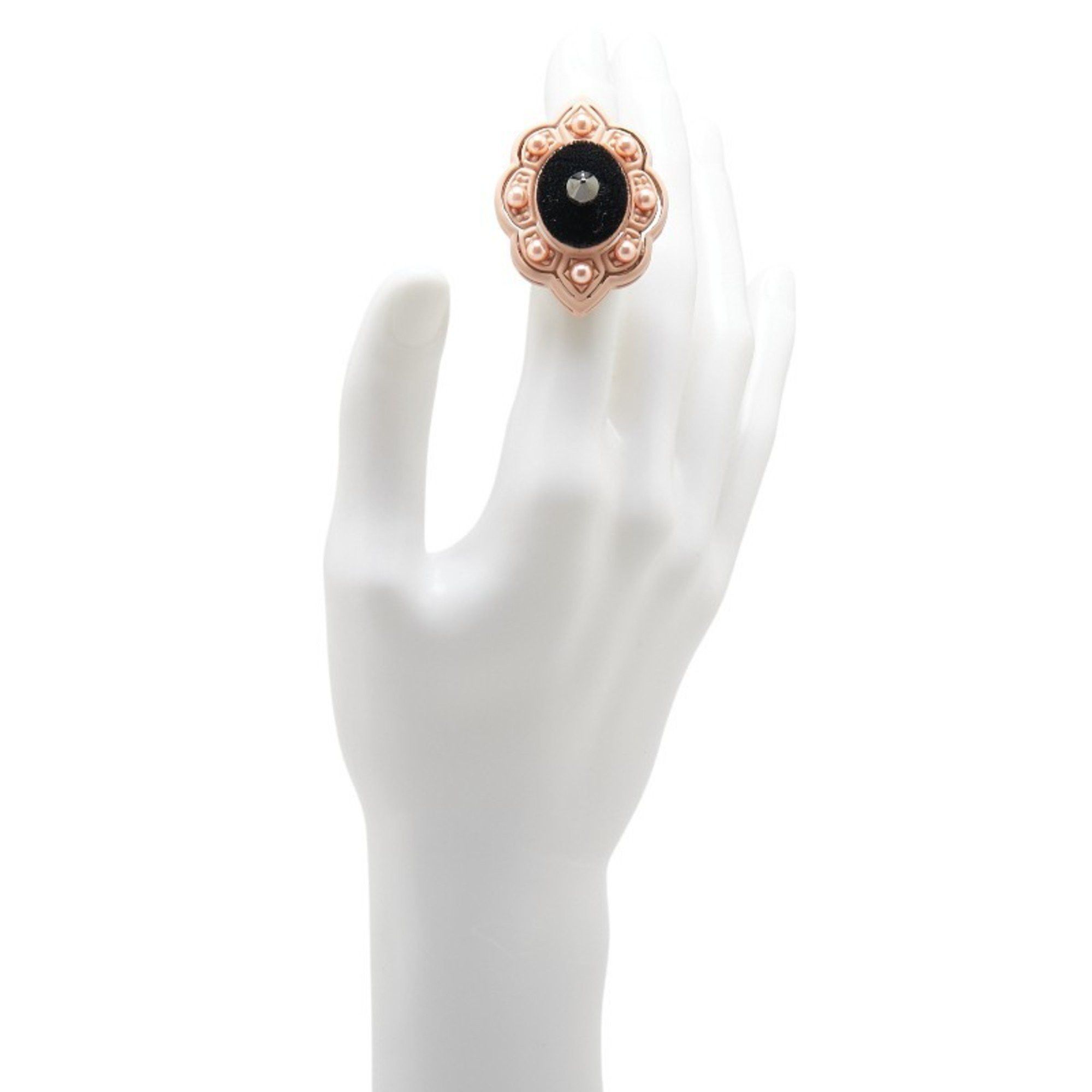 Gucci Gucci Stud Ring 2-piece set Pink Plastic Faux Pearl Velvet Women's GUCCI Size ONE SIZE - 7 Thumbnail