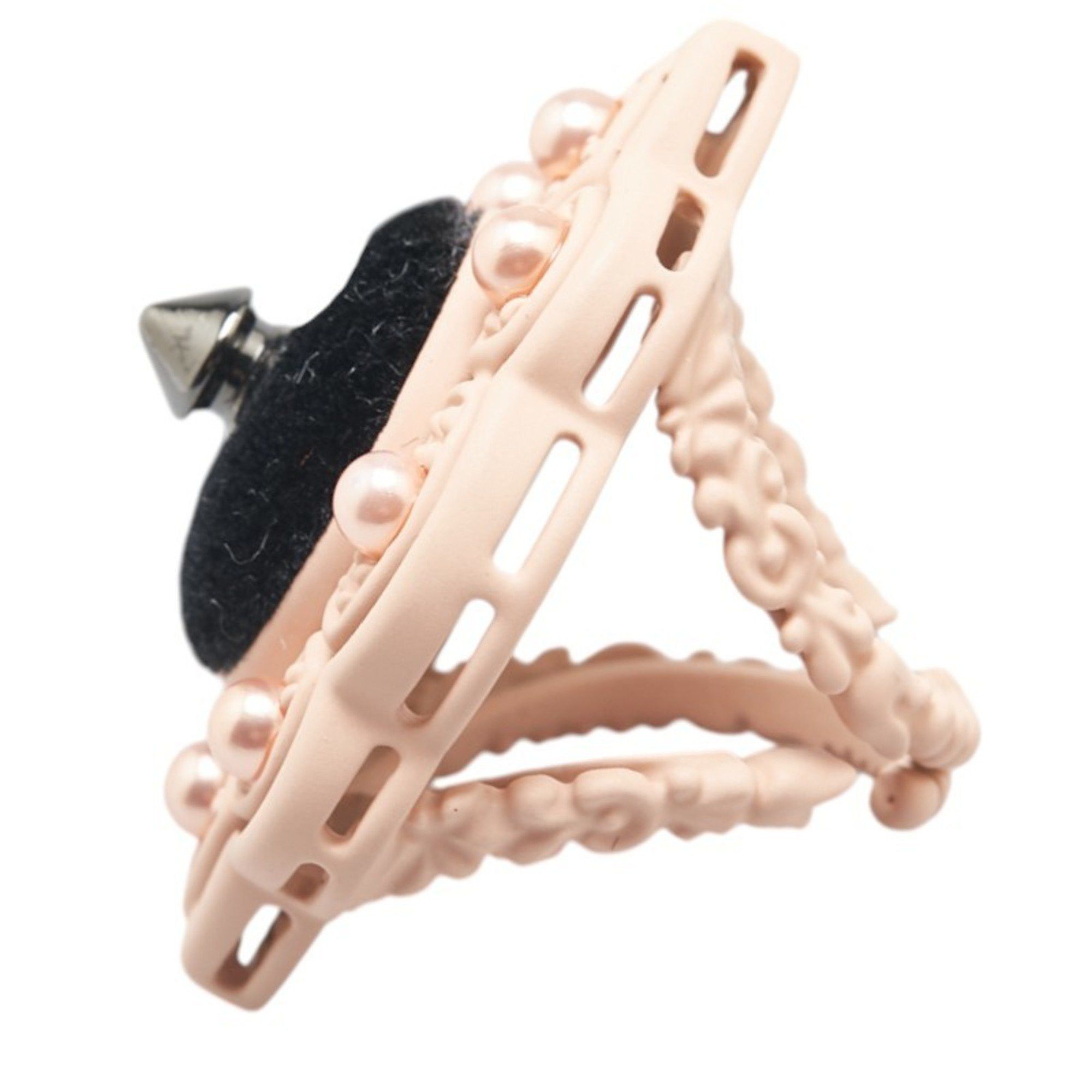 Gucci Gucci Stud Ring 2-piece set Pink Plastic Faux Pearl Velvet Women's GUCCI Size ONE SIZE - 4 Thumbnail