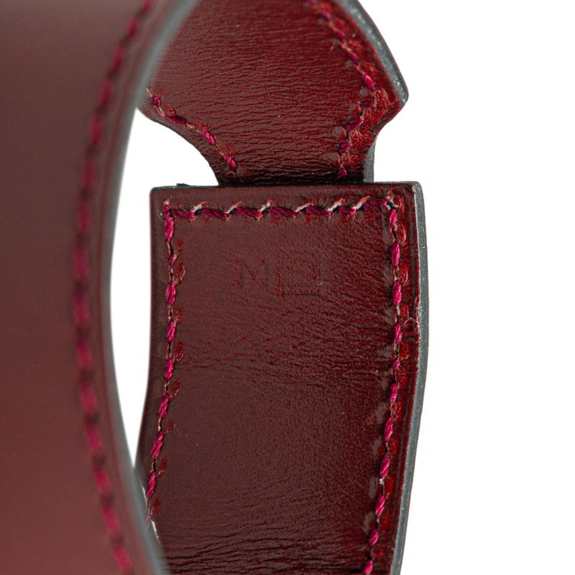 Hermes Hermes Artemis Bangle Wine Red Box Calf Women's HERMES Size ONE SIZE - 5 Thumbnail