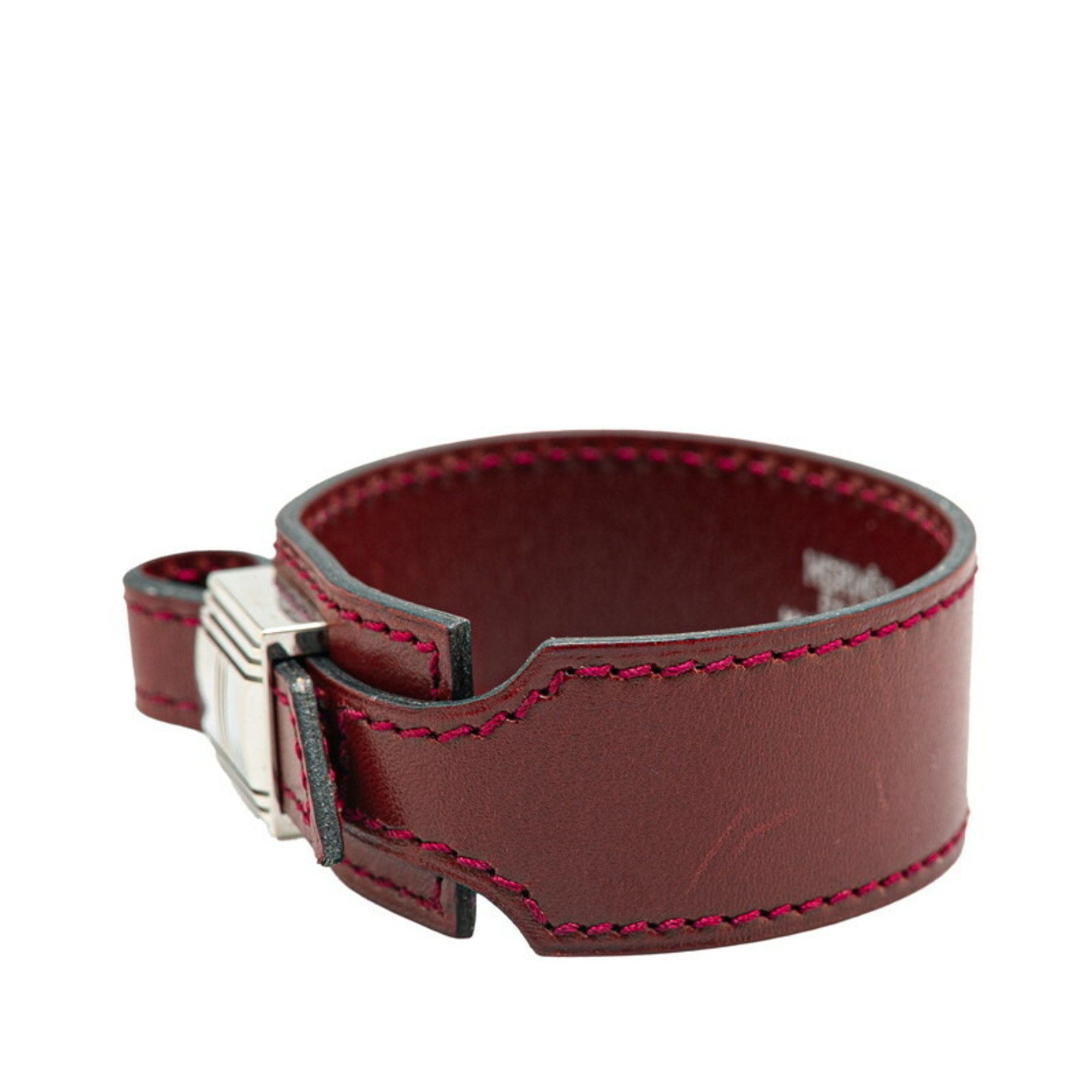 Hermes Hermes Artemis Bangle Wine Red Box Calf Women's HERMES Size ONE SIZE - 2 Thumbnail