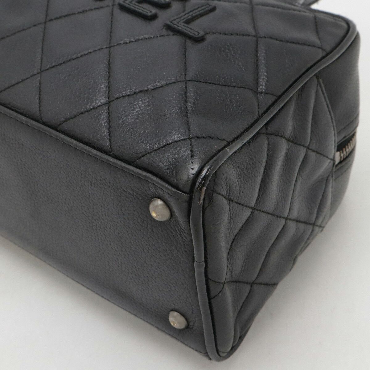 Chanel Chanel Chanel Matelasse Caviar Skin Mini Boston Bag Leather Handbag A15685 Size ONE SIZE - 3 Thumbnail