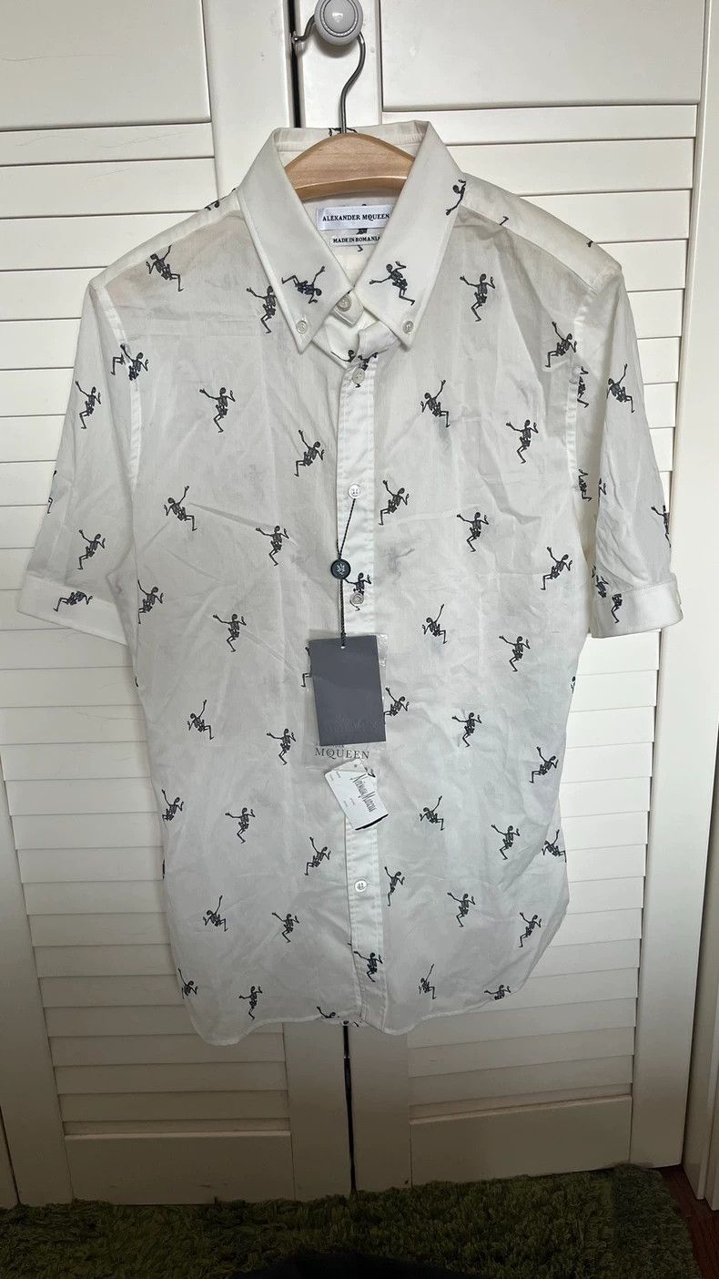 Alexander McQueen New Alexander McQueen Short Sleeve Shirt- DMC Size US M / EU 48-50 / 2 - 7 Thumbnail