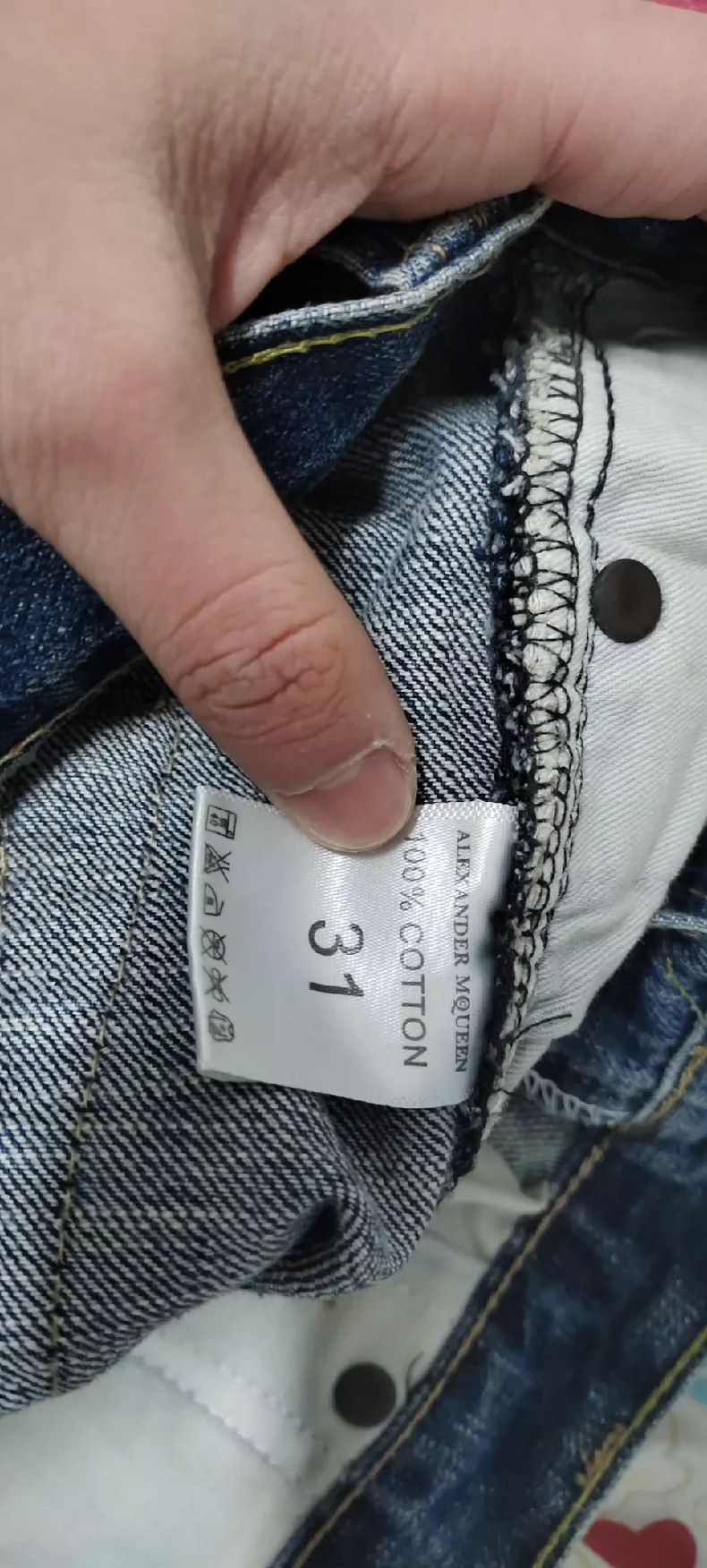 Alexander McQueen Distressed Patchwork Denim Pants by AlexanderQueen- DMC Size US 31 - 4 Thumbnail