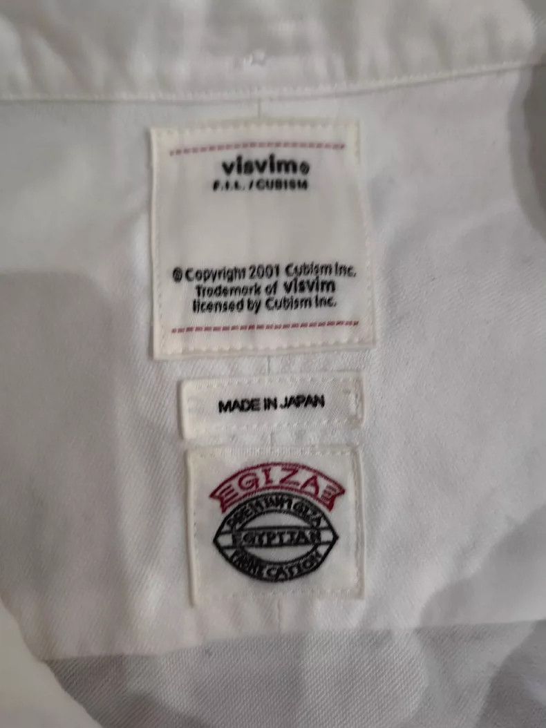 Visvim Visvim White Shirt with Unique Design- DMC Size US M / EU 48-50 / 2 - 4 Thumbnail