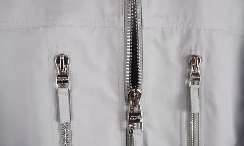 Alexander McQueen Light Blue Zip Jacket by McQueen- DMC Size US L / EU 52-54 / 3 - 2 Thumbnail