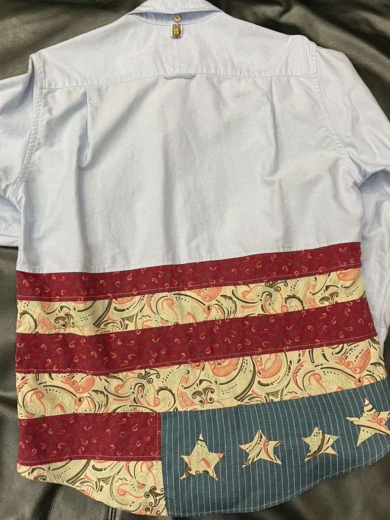 Visvim Visvim Light Blue Flag Shirt- DMC Size US S / EU 44-46 / 1 - 2 Thumbnail