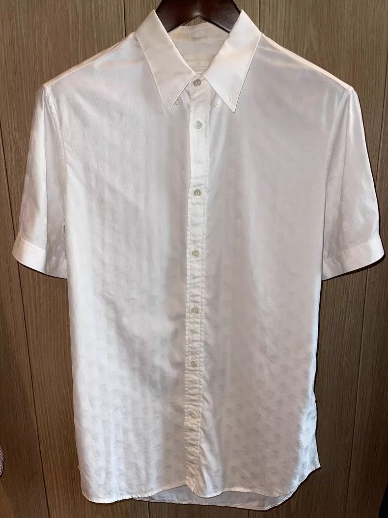 Alexander McQueen Alexander McQueen Skull Short Sleeve Shirt- DMC Size US M / EU 48-50 / 2 - 2 Thumbnail