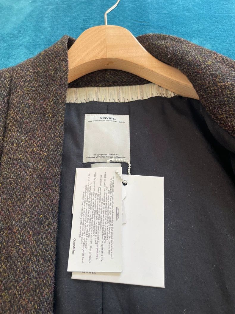 Visvim Dotera Coat Harris Tweed Wool Garment- DMC Size US S / EU 44-46 / 1 - 5 Thumbnail