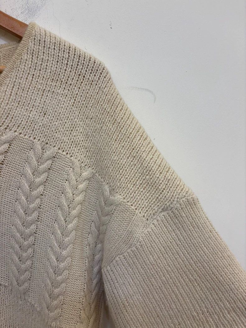 Visvim Handmade Peruvian Knitted Sweater in Beige- DMC Size US L / EU 52-54 / 3 - 3 Thumbnail