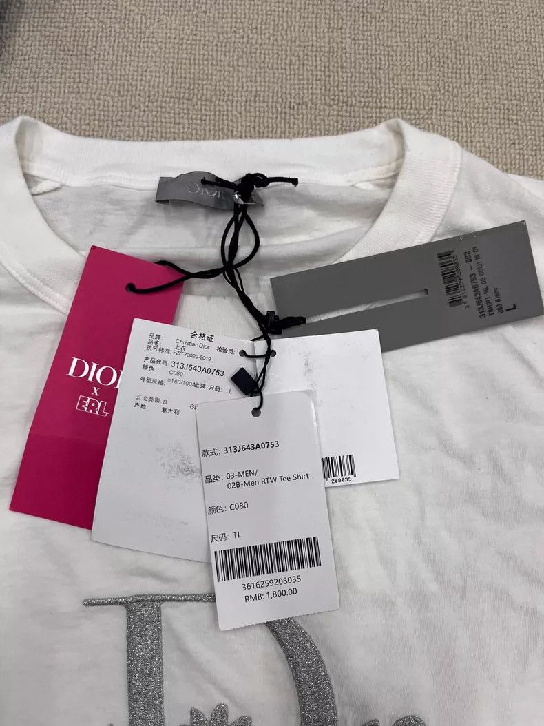 Dior Dior Logo Embroidered Long Sleeve T-Shirt- DMC Size US L / EU 52-54 / 3 - 5 Thumbnail