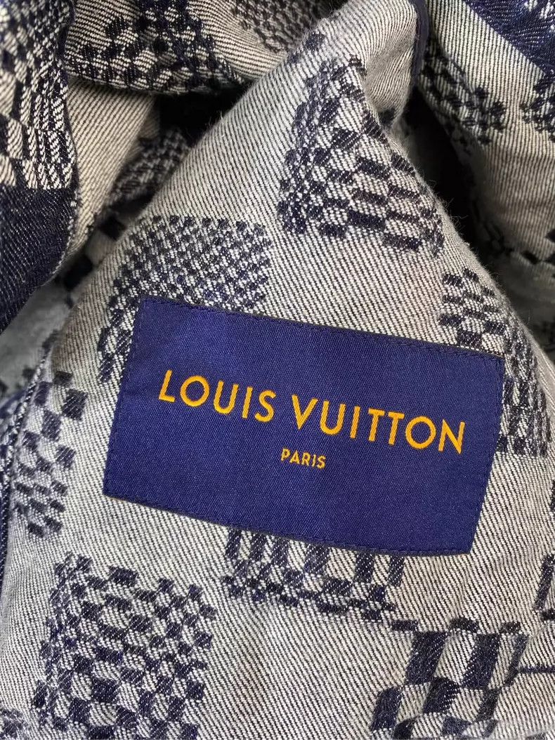 Louis Vuitton Louis Vuitton Checkered Denim Jacket Blue Gray- DMC Size US L / EU 52-54 / 3 - 6 Thumbnail