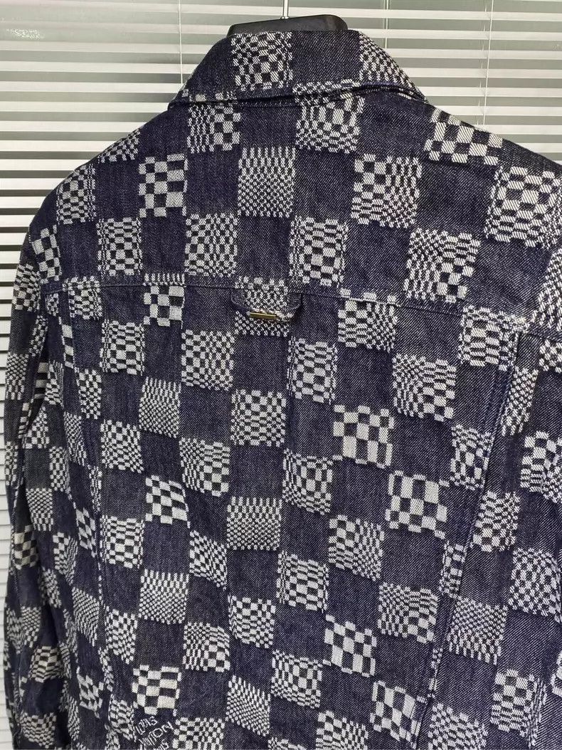Louis Vuitton Louis Vuitton Checkered Denim Jacket Blue Gray- DMC Size US L / EU 52-54 / 3 - 4 Thumbnail