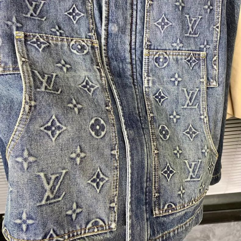 Louis Vuitton Louis Vuitton Denim Jacket with Logo Design- DMC Size US L / EU 52-54 / 3 - 4 Thumbnail