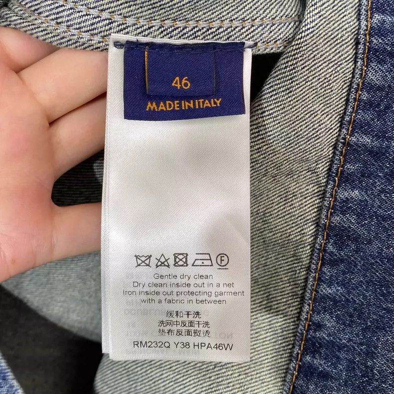 Louis Vuitton Louis Vuitton Denim Jacket with Logo Design- DMC Size US L / EU 52-54 / 3 - 7 Thumbnail