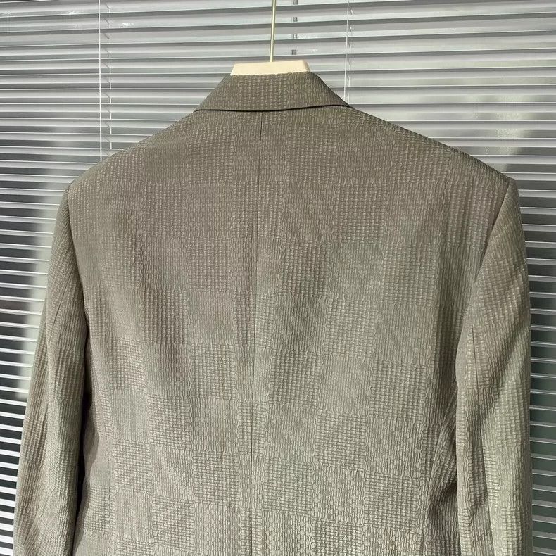 Louis Vuitton Louis Vuitton Check Pattern Blazer with Logo- DMC Size US M / EU 48-50 / 2 - 5 Thumbnail