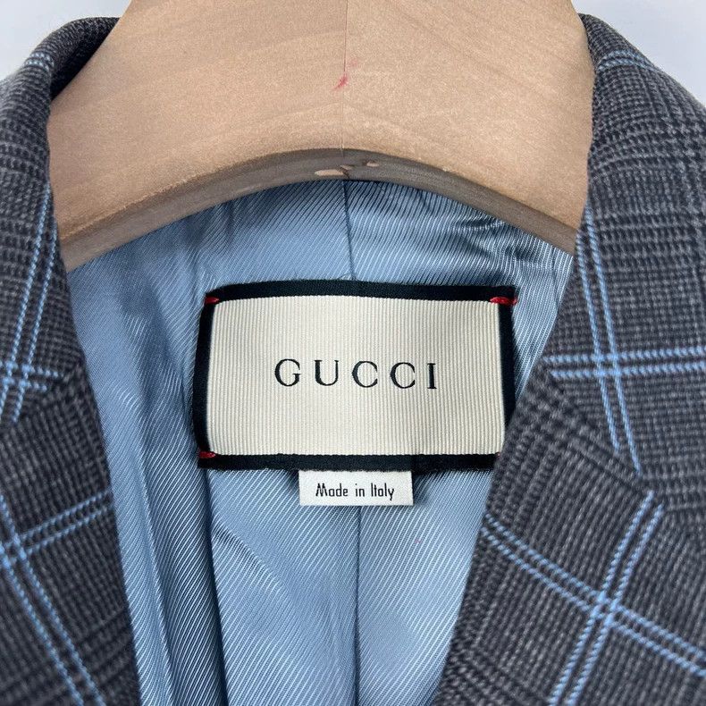 Gucci Gucci Checked Blazer with Heart Embroidery- DMC Size US M / EU 48-50 / 2 - 3 Thumbnail