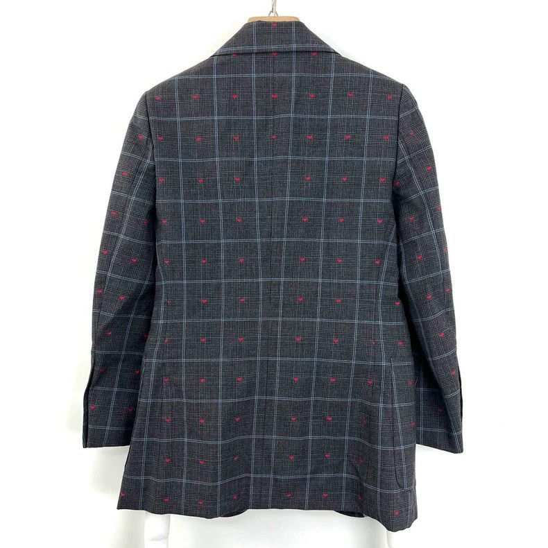 Gucci Gucci Checked Blazer with Heart Embroidery- DMC Size US M / EU 48-50 / 2 - 2 Thumbnail