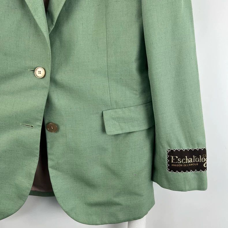 Gucci Gucci Green Blazer with Gold Emblem Logo- DMC Size US S / EU 44-46 / 1 - 4 Thumbnail
