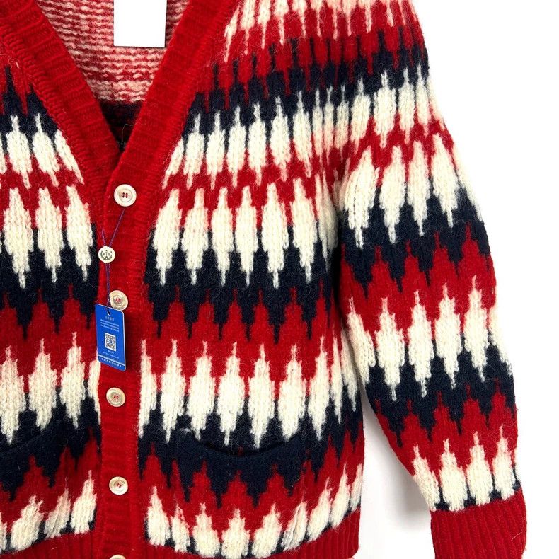 Gucci Gucci Patterned Cardigan Sweater in Red Color- DMC Size US L / EU 52-54 / 3 - 4 Thumbnail